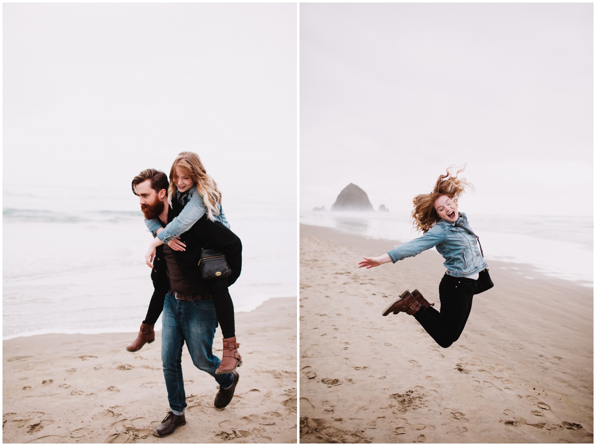 cannon beach engagement