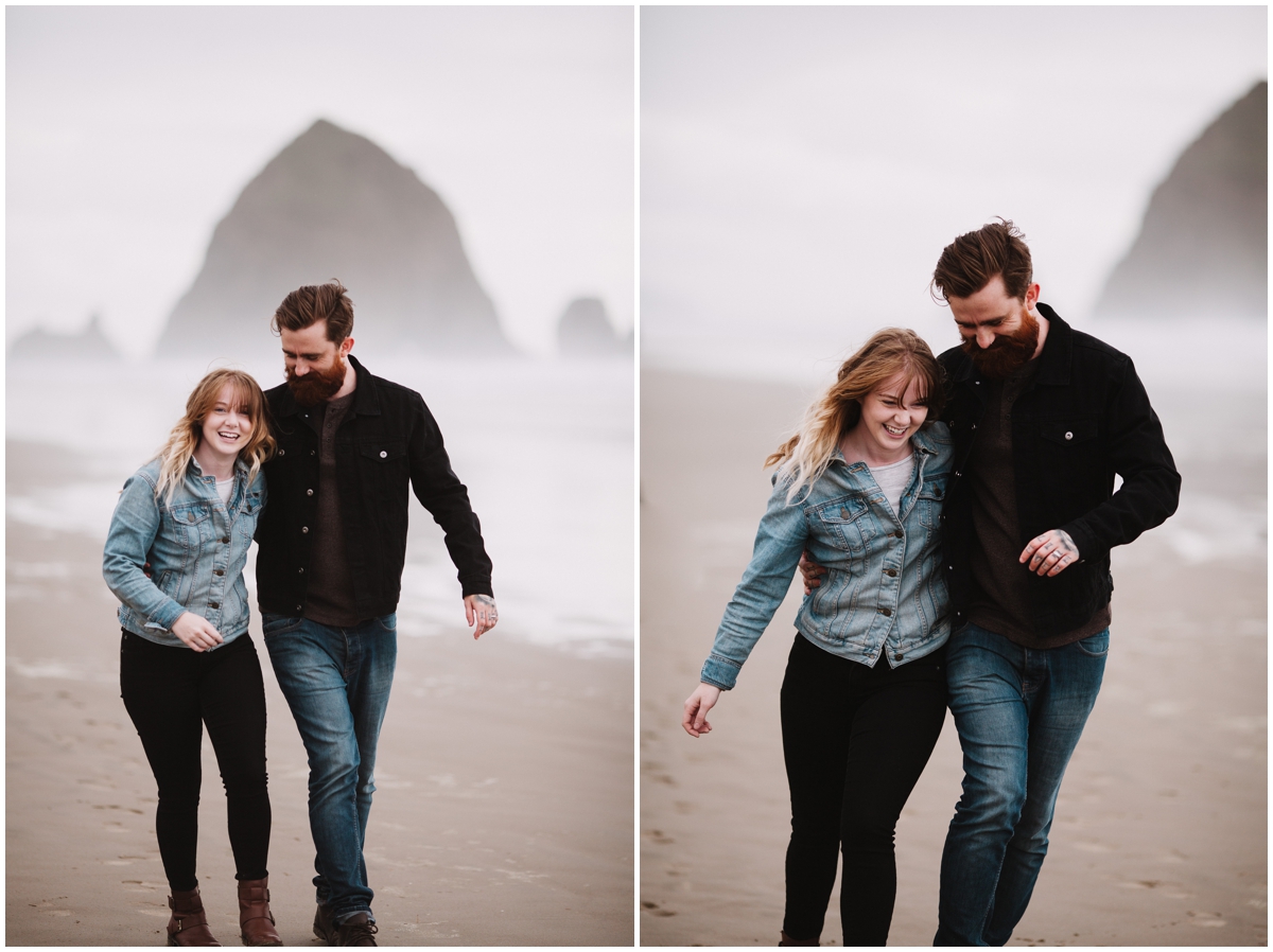 cannon beach engagement