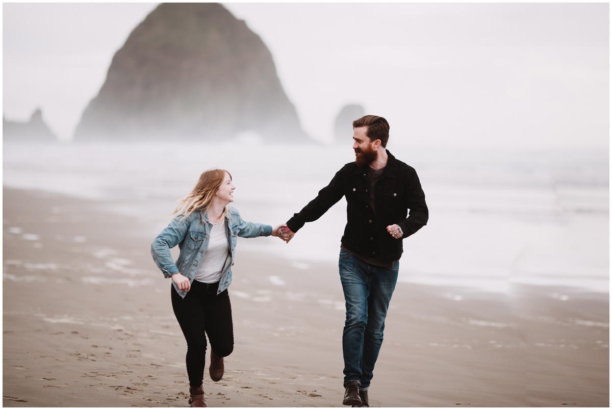 cannon beach engagement