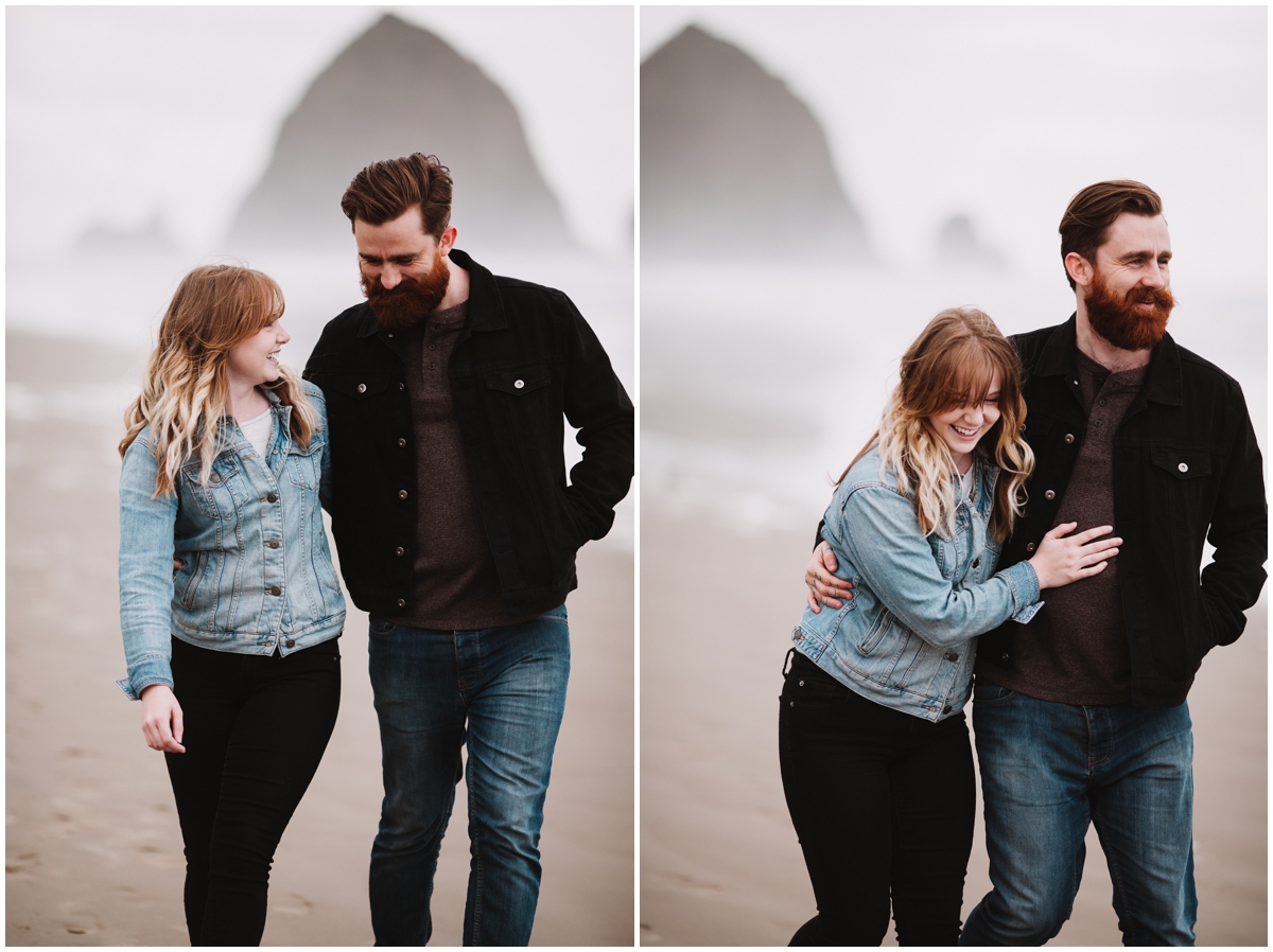 cannon beach engagement