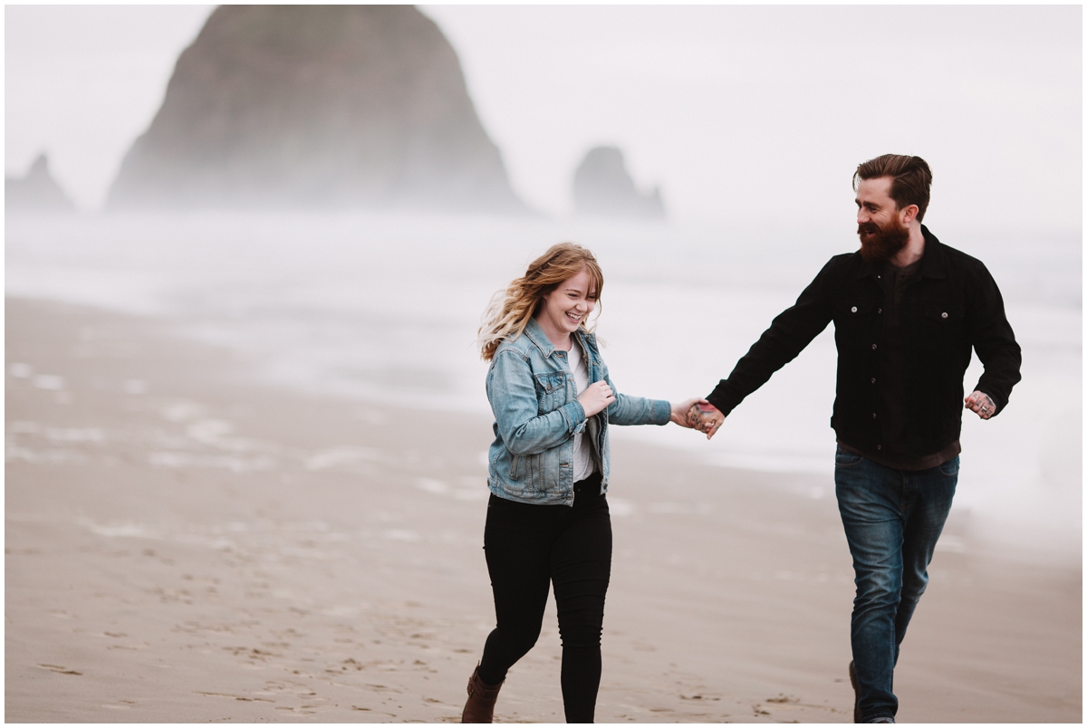 cannon beach engagement