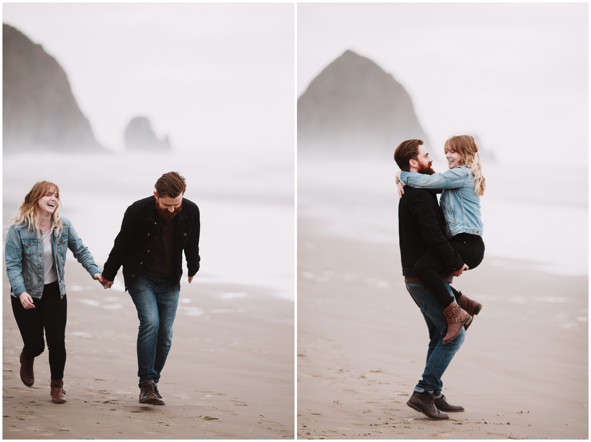 cannon beach engagement