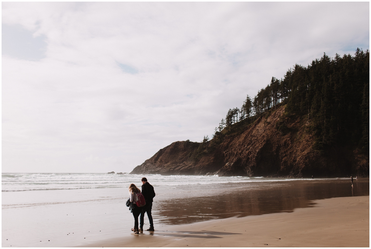 cannon beach engagement