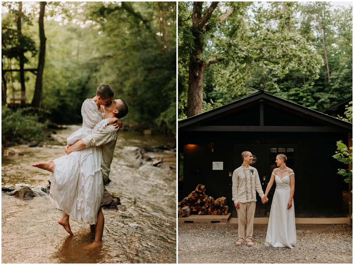 Asheville camp wedding
